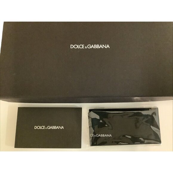 DOLCE & GABBANA - BLACK SUNGLASSES BOX, CLOTH, MANUAL - 7” Long 3” Tall Preloved - Picture 2 of 8